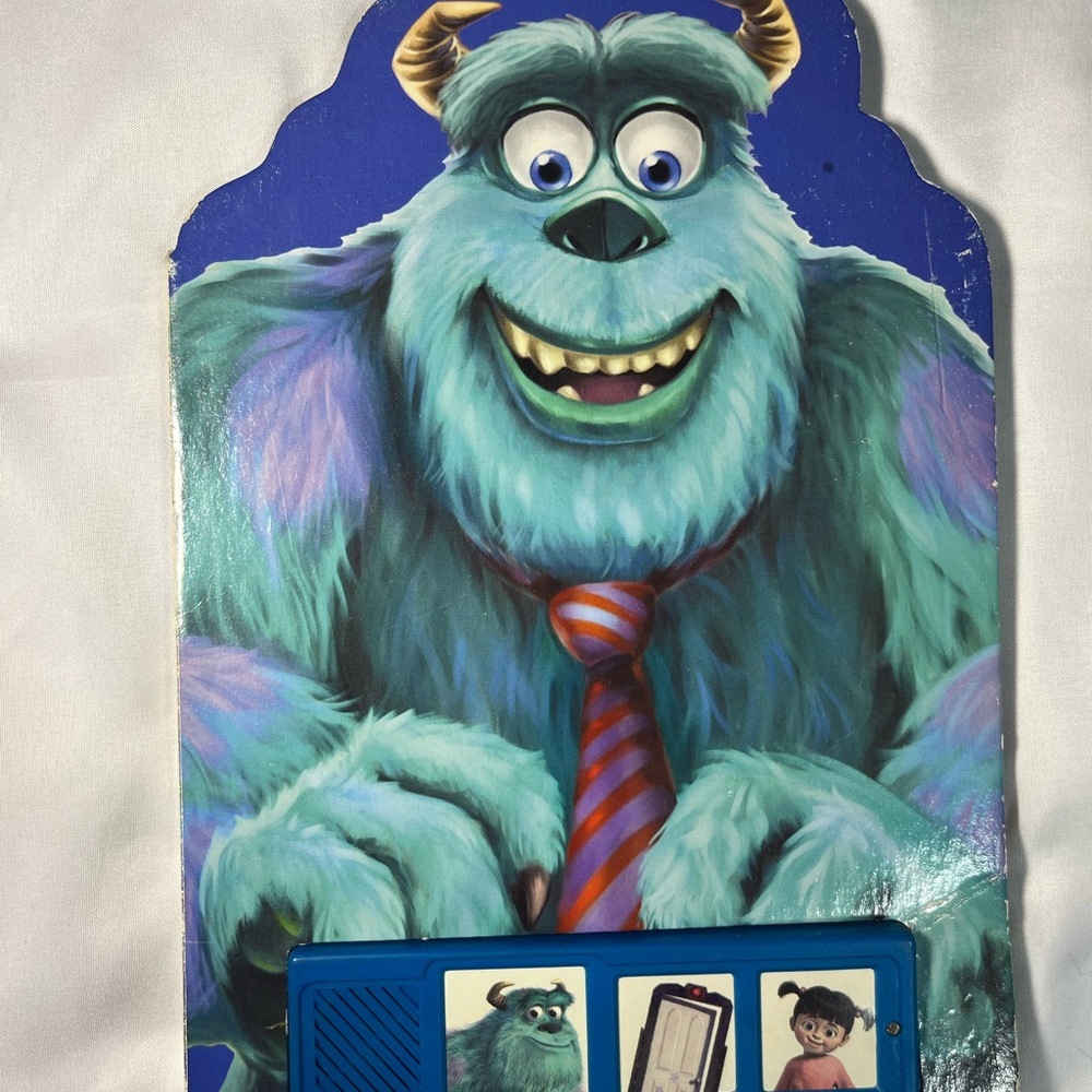 Vintage 2001 Disney Pixar Monsters Inc Sully Sound Board‎ Book Rare Toy